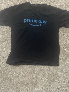 Amazon Prime Day Graphic Black Men's Short Sleeve Crew Neck Cotton T-Shirt